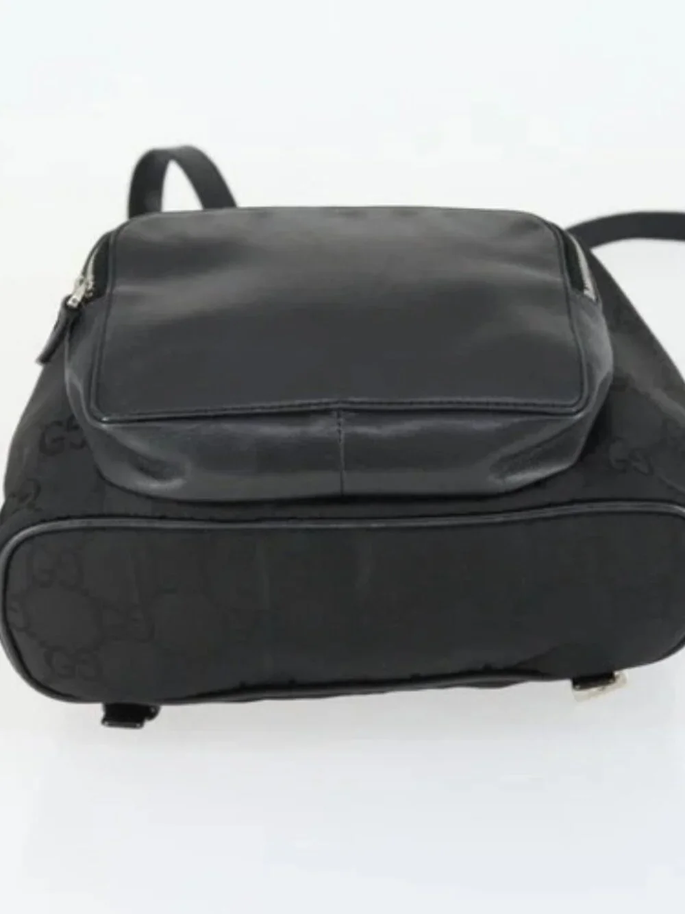 GUCCI GG Canvas Backpack Black Silver 003 0245 Auth ep12708 - Picture 5 of 16